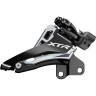 Переключатель передний SHIMANO DEORE, M618-H, для 2x10, верхний хомут (34,9 с адаптером 28,6/31,8), верхняя тяга, черный IFDM618HTX6